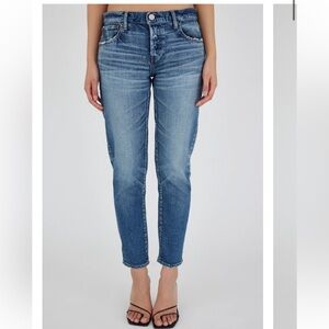 MOUSSY VINTAGE Alice Tapered Slim Jean. Size 28. Dark Blue